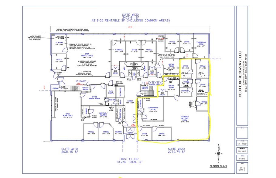 6300 NW Expressway, Oklahoma City, OK à vendre - Plan d’étage - Image 1 de 1