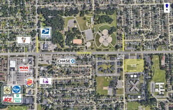 30141-30369 Cherry Hill Rd, Inkster, MI - aerial  map view