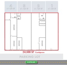 21831-21837 N 27th Ave, Phoenix, AZ à louer Plan d’étage- Image 2 de 2
