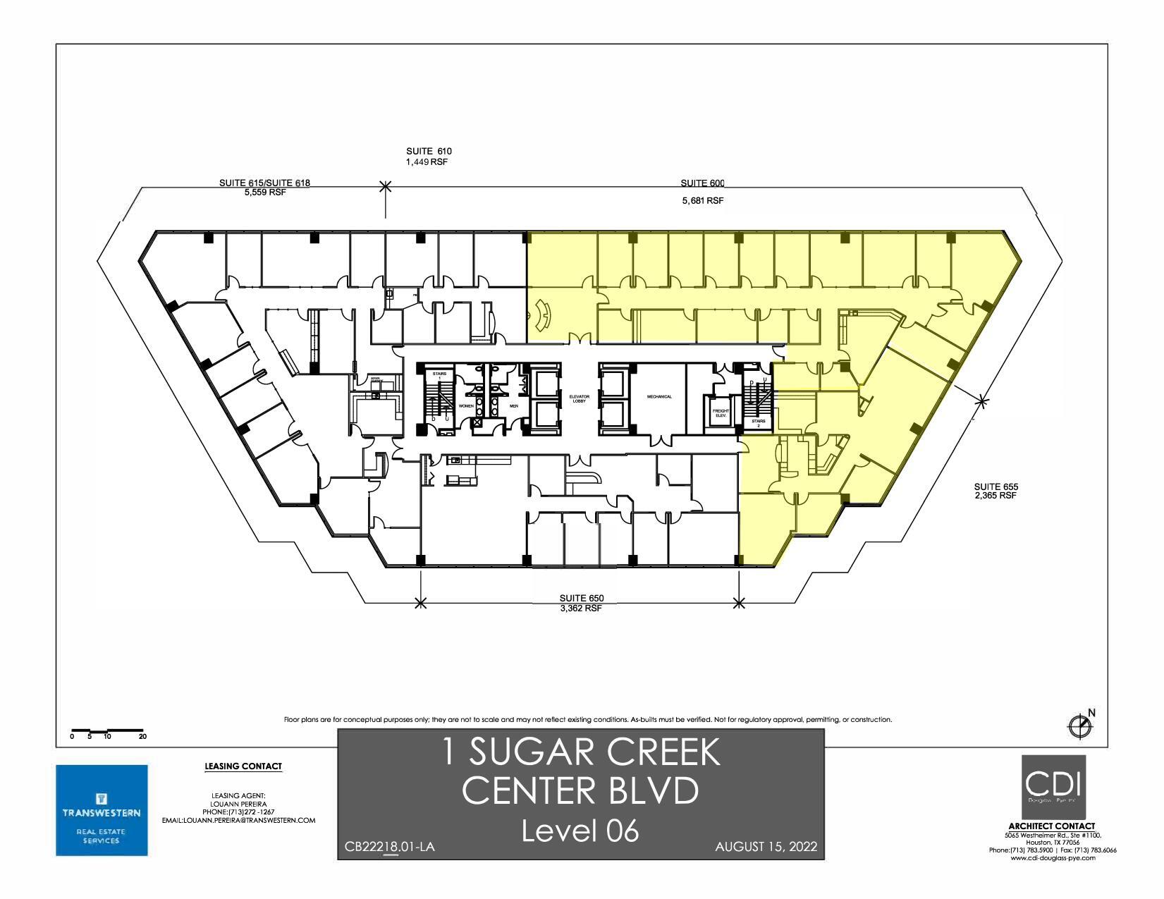 1 Sugar Creek Center Blvd, Sugar Land, TX à louer Plan d’étage- Image 1 de 1