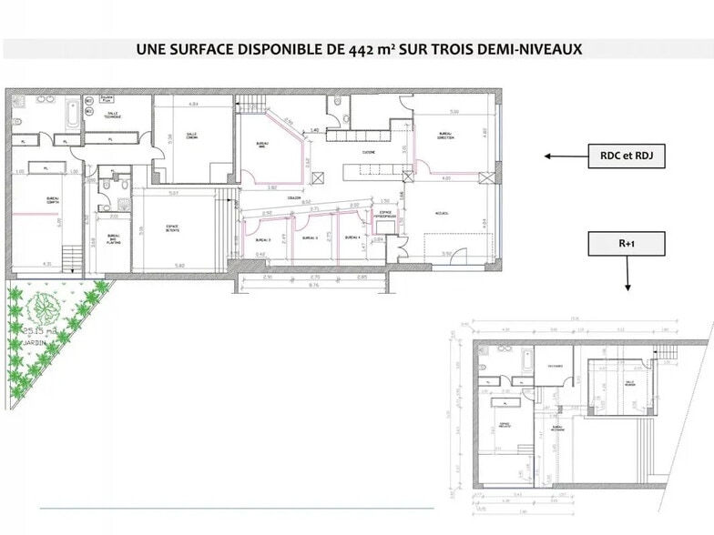 Flex in Courbevoie for lease - Floor Plan - Image 3 of 4