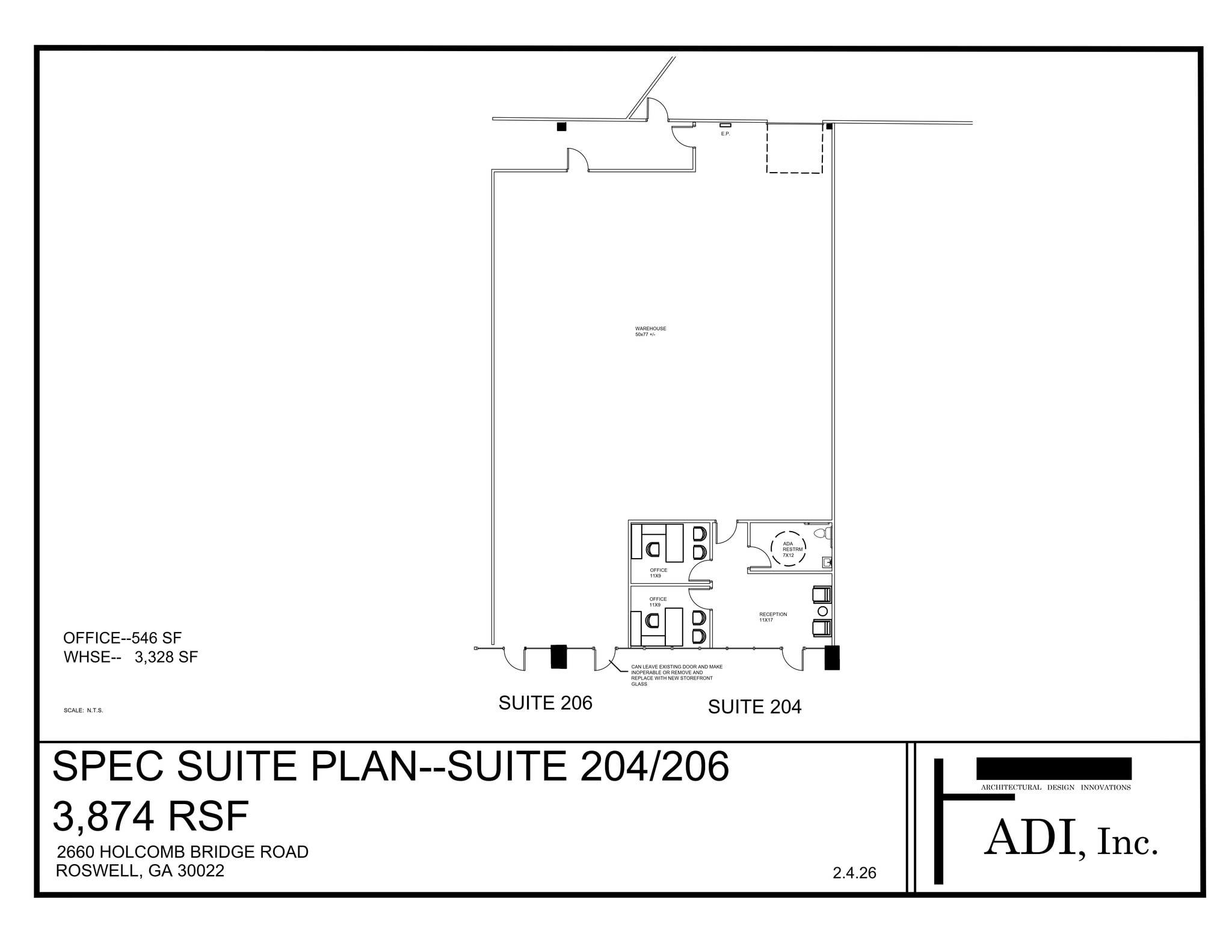 2660 Holcomb Bridge Rd, Roswell, GA à louer Plan de site- Image 1 de 1