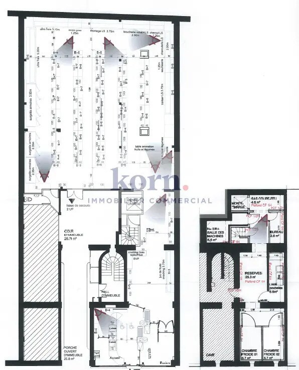Commerce de détail dans Paris à louer Plan d’étage- Image 1 de 2