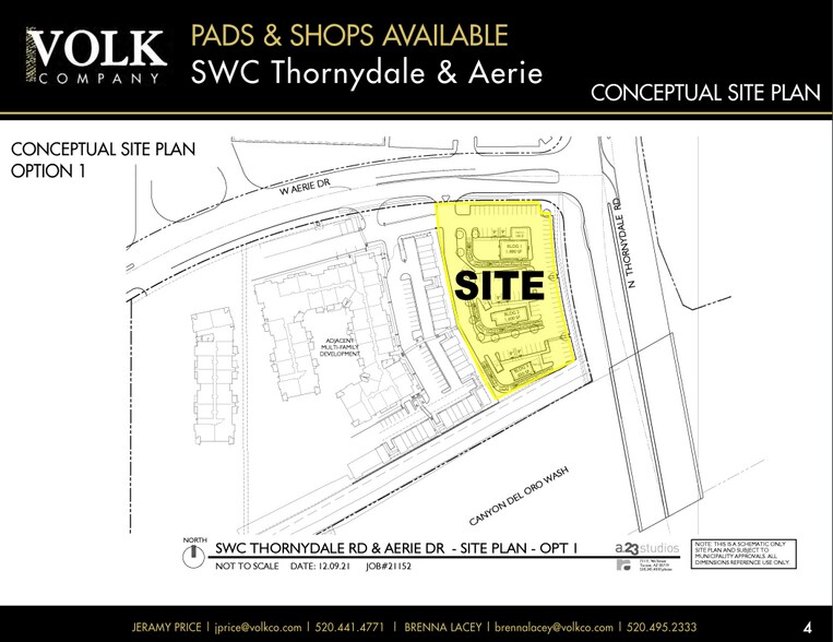 SWC Thornydale Rd & Aerie Dr, Tucson, AZ à louer - Plan cadastral - Image 3 de 7