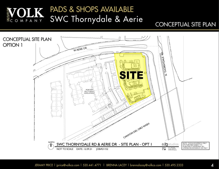 SWC Thornydale Rd & Aerie Dr, Tucson, AZ for lease - Plat Map - Image 3 of 7