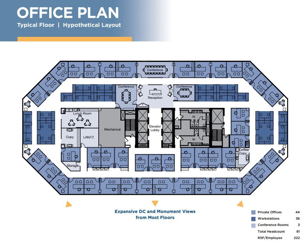 1100 Wilson Blvd, Arlington, VA for lease Floor Plan- Image 1 of 3