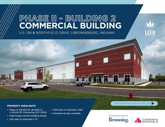 Plus de détails pour US 136 & Northfield Drive, Brownsburg, IN - Industriel à louer
