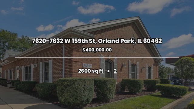 7620-7632 W 159th St, Orland Park, IL à vendre - Vidéo sur l’inscription commerciale - Image 2 de 43