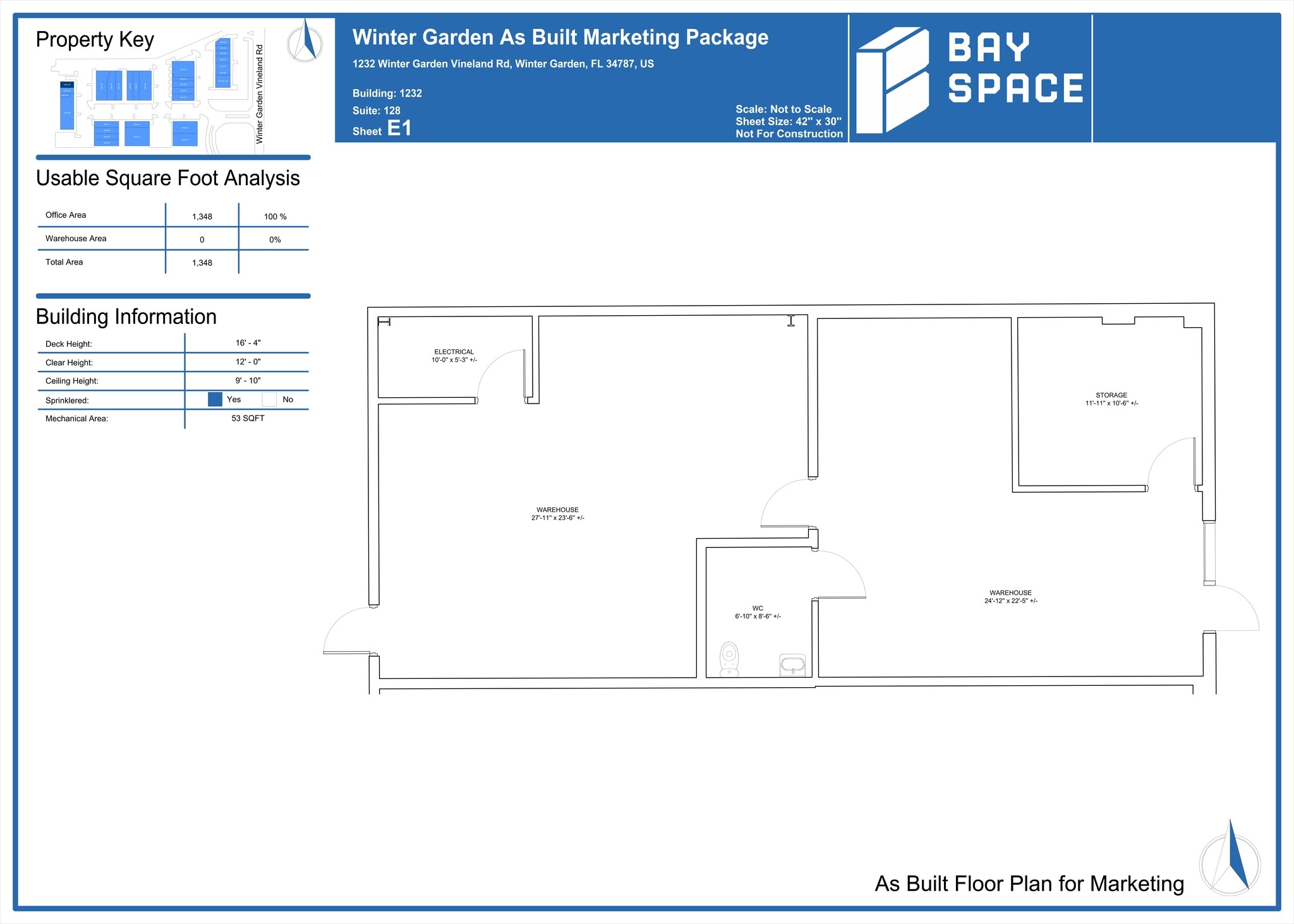 1222 Winter Garden Vineland Rd, Winter Garden, FL à louer Plan de site- Image 1 de 1
