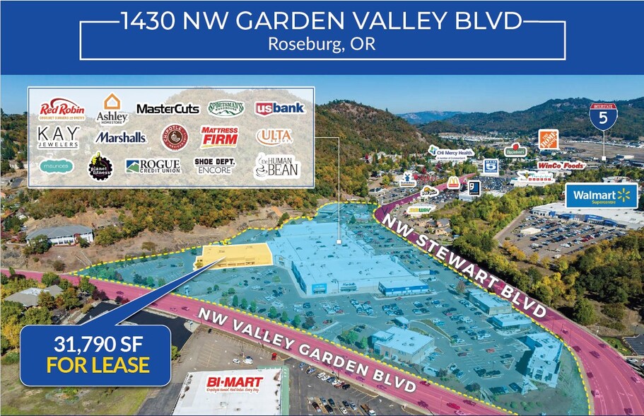 1430 NW Garden Valley Blvd, Roseburg, OR for lease - Building Photo - Image 1 of 4