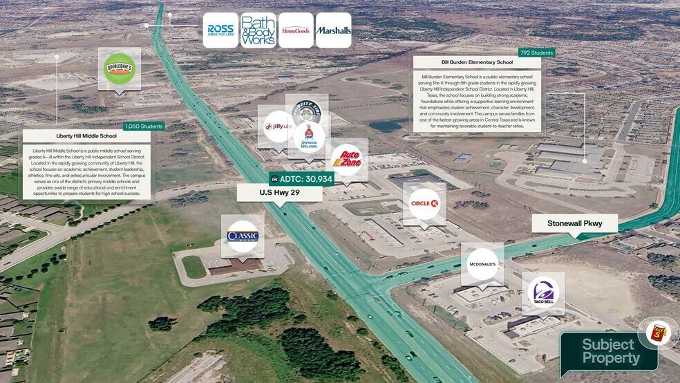 11730 Texas 29 Hwy, Liberty Hill, TX à vendre - Photo du bâtiment - Image 2 de 3