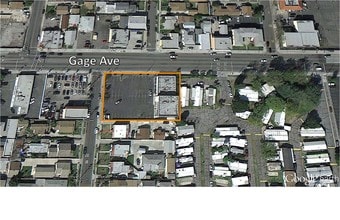 4850 Gage Ave, Bell, CA - AERIAL map view