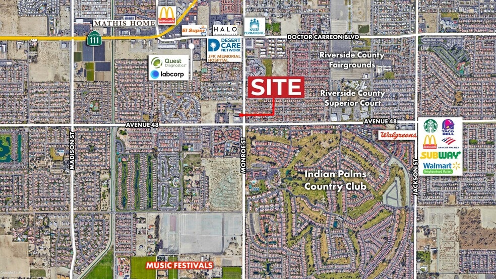 47797 Monroe St, Indio, CA for sale - Aerial - Image 1 of 3
