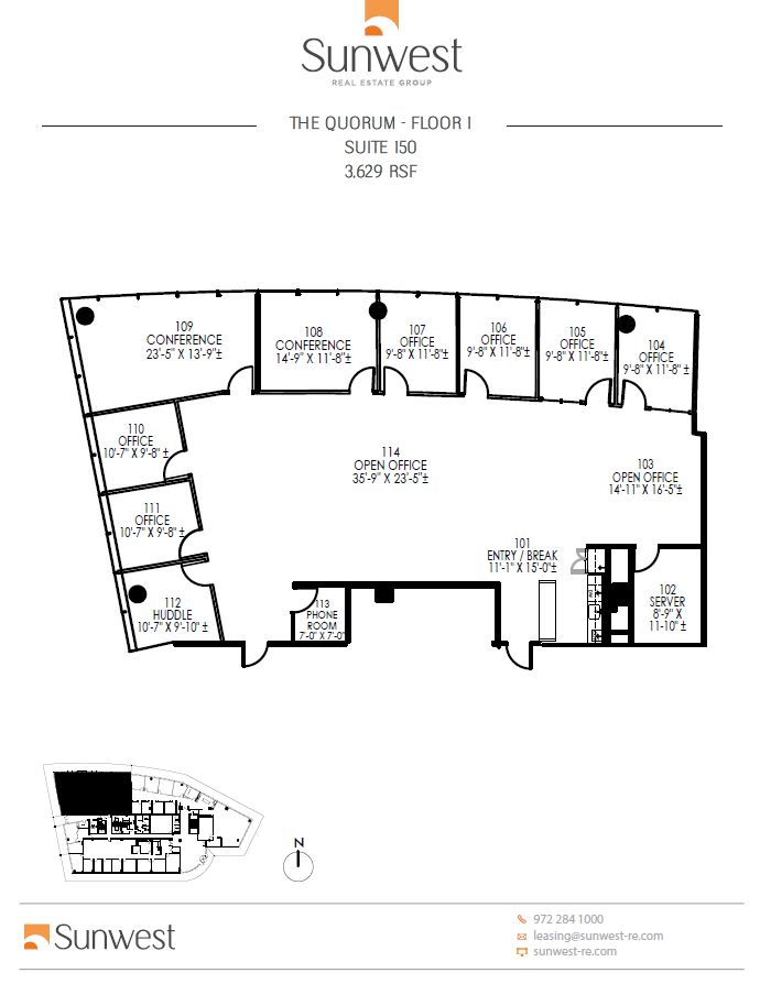 14850 Quorum Dr, Dallas, TX for lease Floor Plan- Image 1 of 1