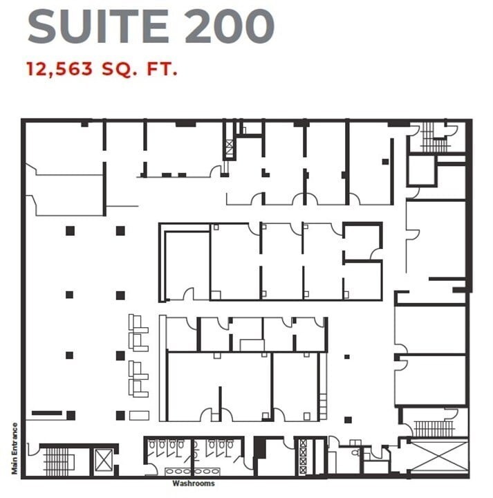 543-547 Yonge St, Toronto, ON for lease Floor Plan- Image 1 of 7