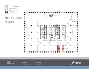 222 S Riverside Plz, Chicago, IL à louer Plan d’étage- Image 1 de 2