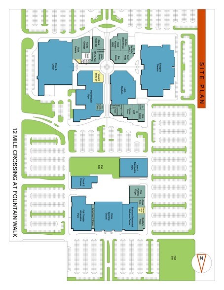 44225 W 12 Mile Rd, Novi, MI à vendre - Plan de site - Image 3 de 3