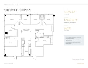 100 Park Pl, San Ramon, CA à louer Plan d’étage- Image 1 de 1