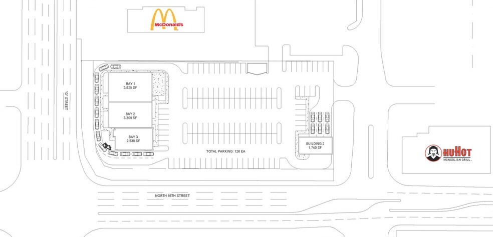 6540 O St, Lincoln, NE à louer - Plan de site - Image 2 de 5
