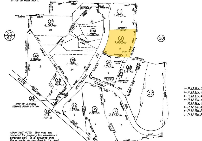 260 Scottsville Blvd, Jackson, CA à louer - Plan cadastral - Image 2 de 5