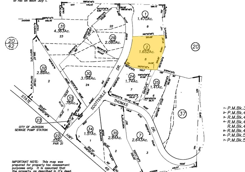 260 Scottsville Blvd, Jackson, CA for lease - Plat Map - Image 2 of 5