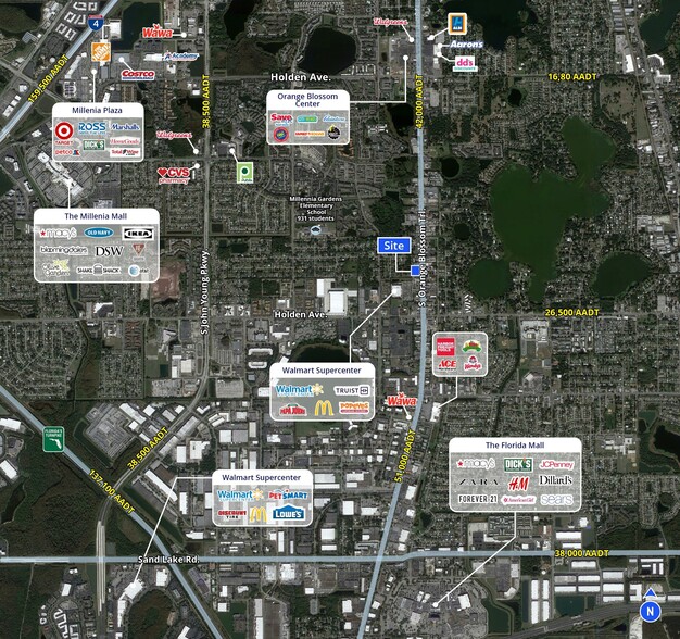 5698 S Orange Blossom Trl, Orlando, FL for lease - Aerial - Image 2 of 2