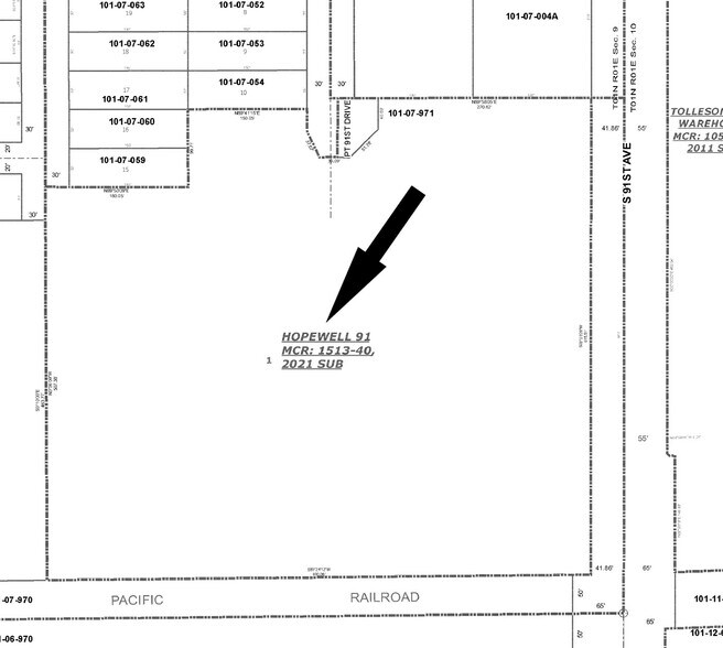 320 S 91st Ave, Tolleson, AZ à louer - Plan cadastral - Image 2 de 6