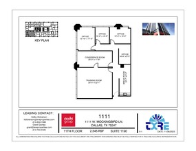 1111 W Mockingbird Ln, Dallas, TX à louer Plan d’étage- Image 1 de 1