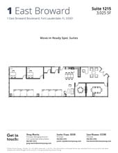 1 E Broward Blvd, Fort Lauderdale, FL à louer Plan d’étage- Image 1 de 1