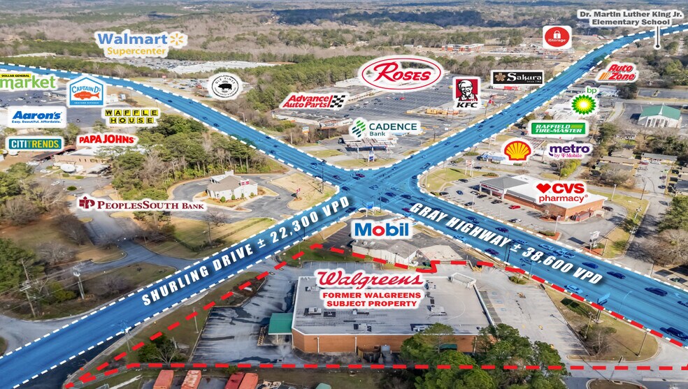 1280 Gray Hwy, Macon-Bibb, GA à vendre - Photo du bâtiment - Image 2 de 2