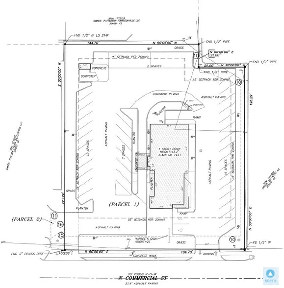 2002 N Commercial St, Harrisonville, MO à vendre - Plan d’étage - Image 2 de 3