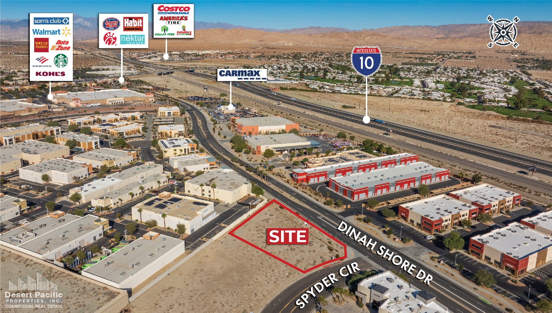 Dinah Shore, Palm Desert, CA à vendre Aérien- Image 1 de 6