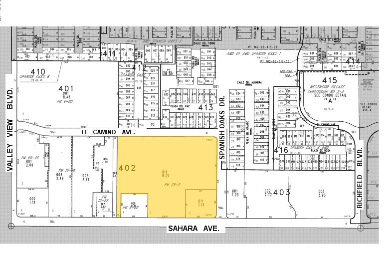 3320 W Sahara Ave, Las Vegas, NV à vendre - Plan cadastral - Image 2 de 2