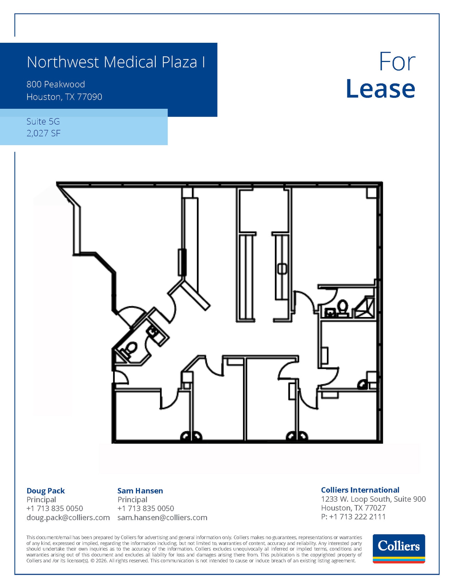 800 Peakwood Dr, Houston, TX à louer Plan d’étage- Image 1 de 1