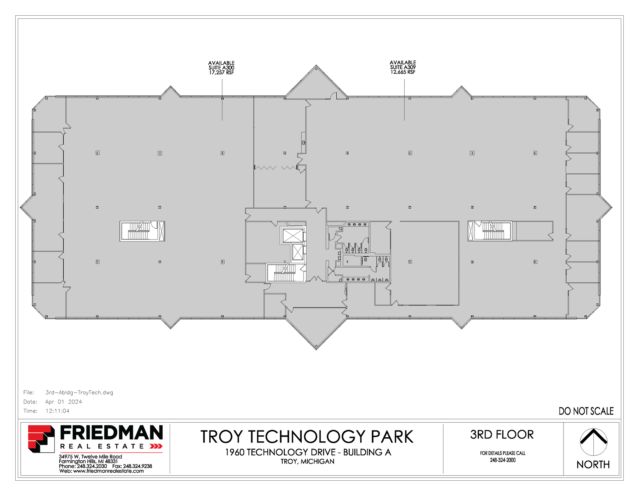 1960 Technology Dr, Troy, MI for lease Floor Plan- Image 1 of 1