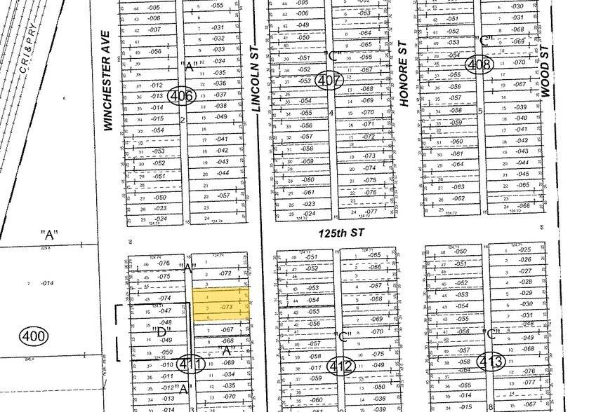 12510 S Lincoln St, Calumet Park, IL à vendre - Plan cadastral - Image 2 de 12