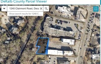 1242 Clairmont Rd, Decatur, GA for lease Aerial- Image 1 of 3