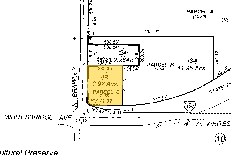 Brawley Ave, Fresno, CA for sale Plat Map- Image 1 of 1