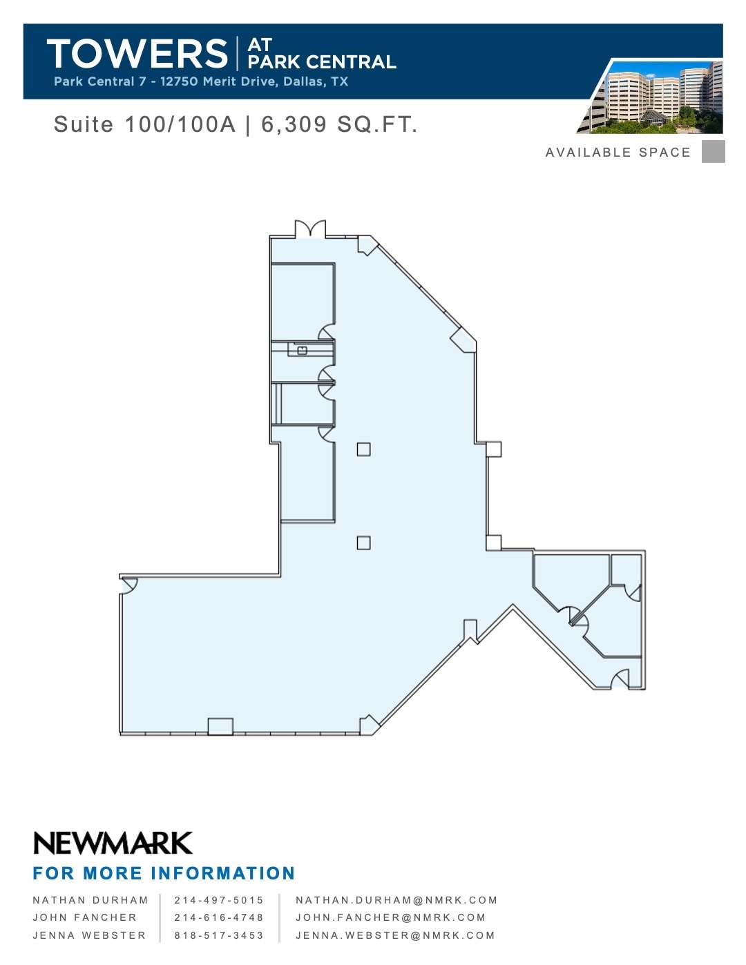 12750 Merit Dr, Dallas, TX à louer Plan d’étage- Image 1 de 2