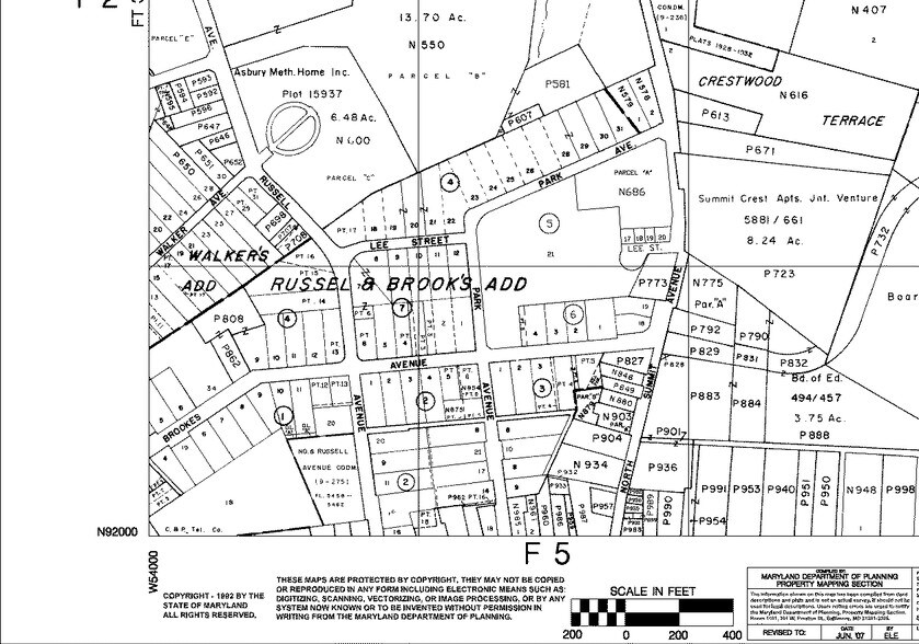 210 Brookes Ave, Gaithersburg, MD à vendre - Plan cadastral - Image 3 de 3