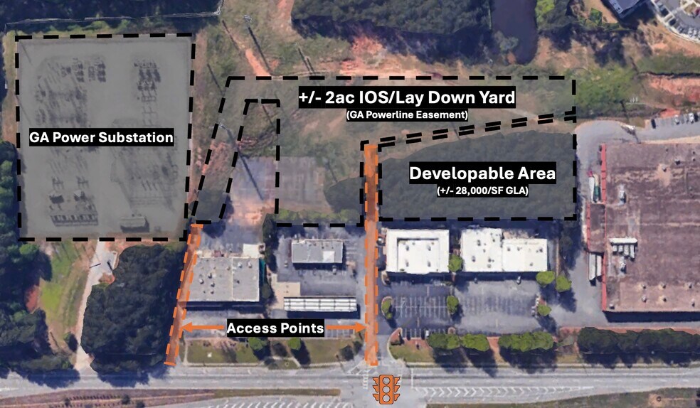 320 Peachtree Industrial Boulevard, Suwanee, GA à vendre - Photo du bâtiment - Image 2 de 3