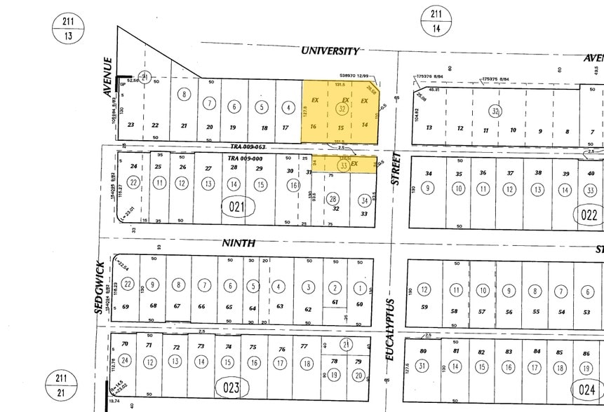 2308 University Ave, Riverside, CA for lease - Plat Map - Image 2 of 35