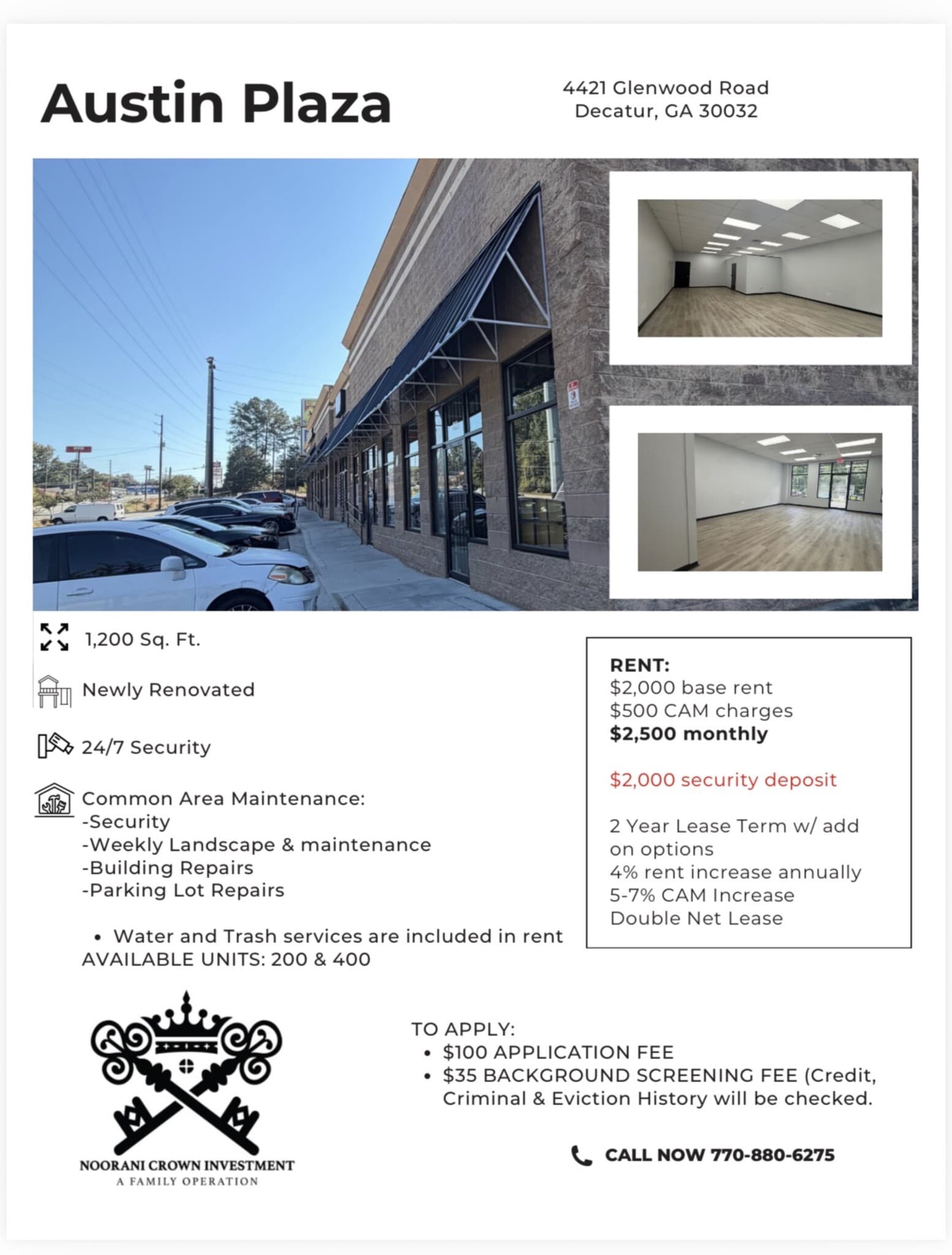 4421 Glenwood Pky, Decatur, GA for lease Site Plan- Image 1 of 5