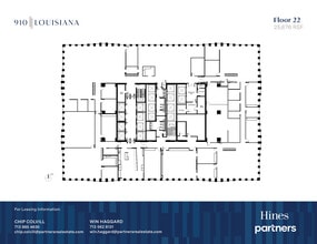 910 Louisiana St, Houston, TX à louer Plan d’étage- Image 1 de 1