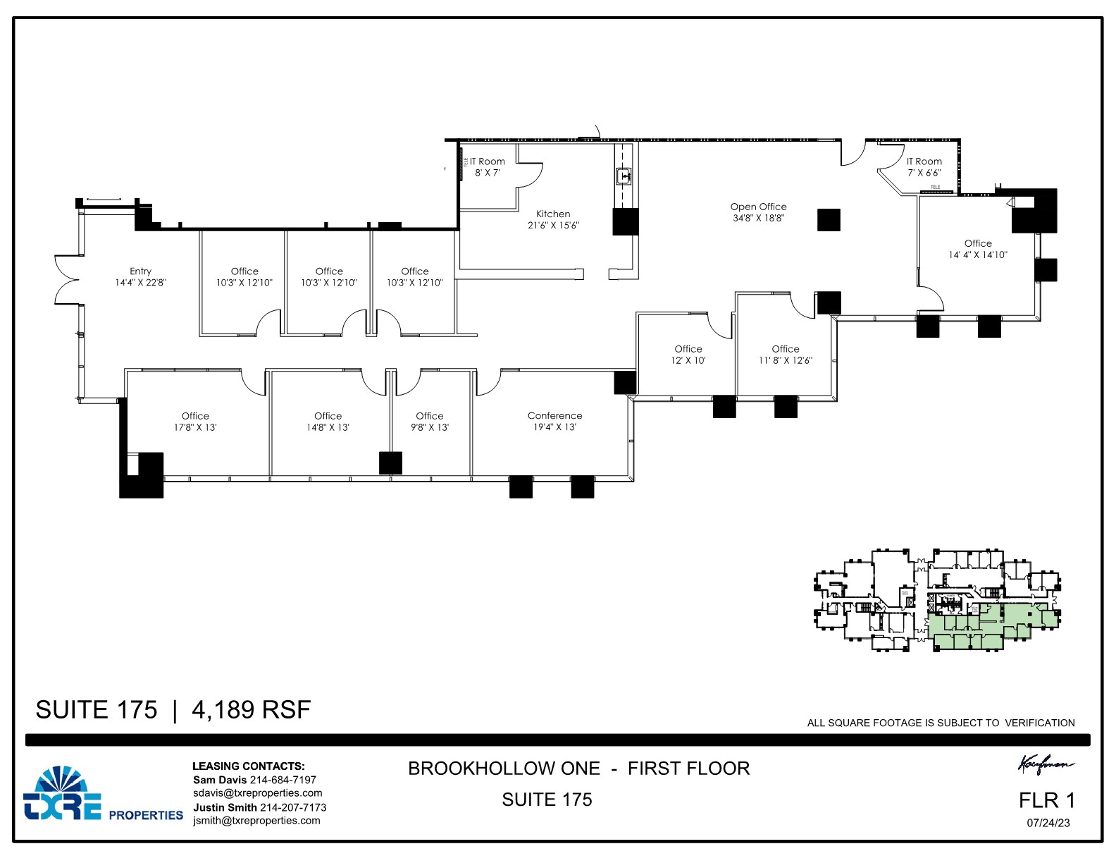 2301 E Lamar Blvd, Arlington, TX for lease Floor Plan- Image 1 of 1