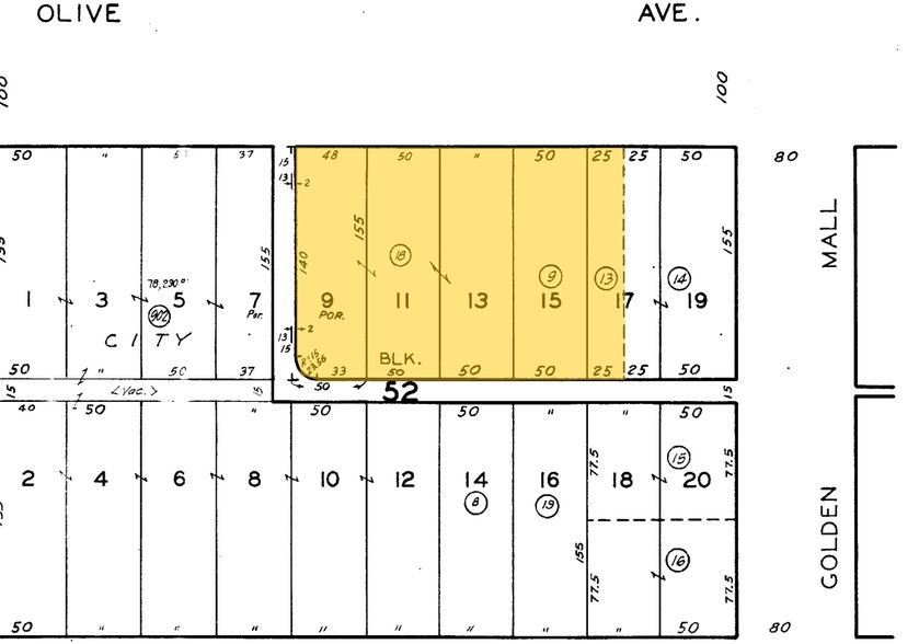 237-245 E Olive Ave, Burbank, CA à louer - Plan cadastral - Image 3 de 3