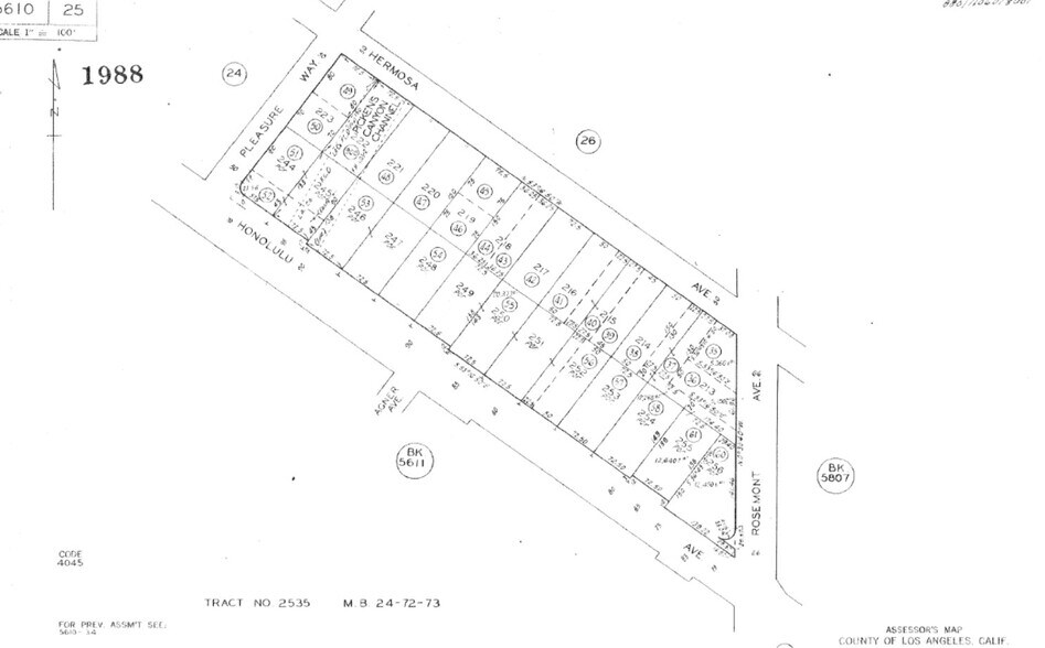 2609 Honolulu Ave, Montrose, CA à vendre - Plan cadastral - Image 3 de 3