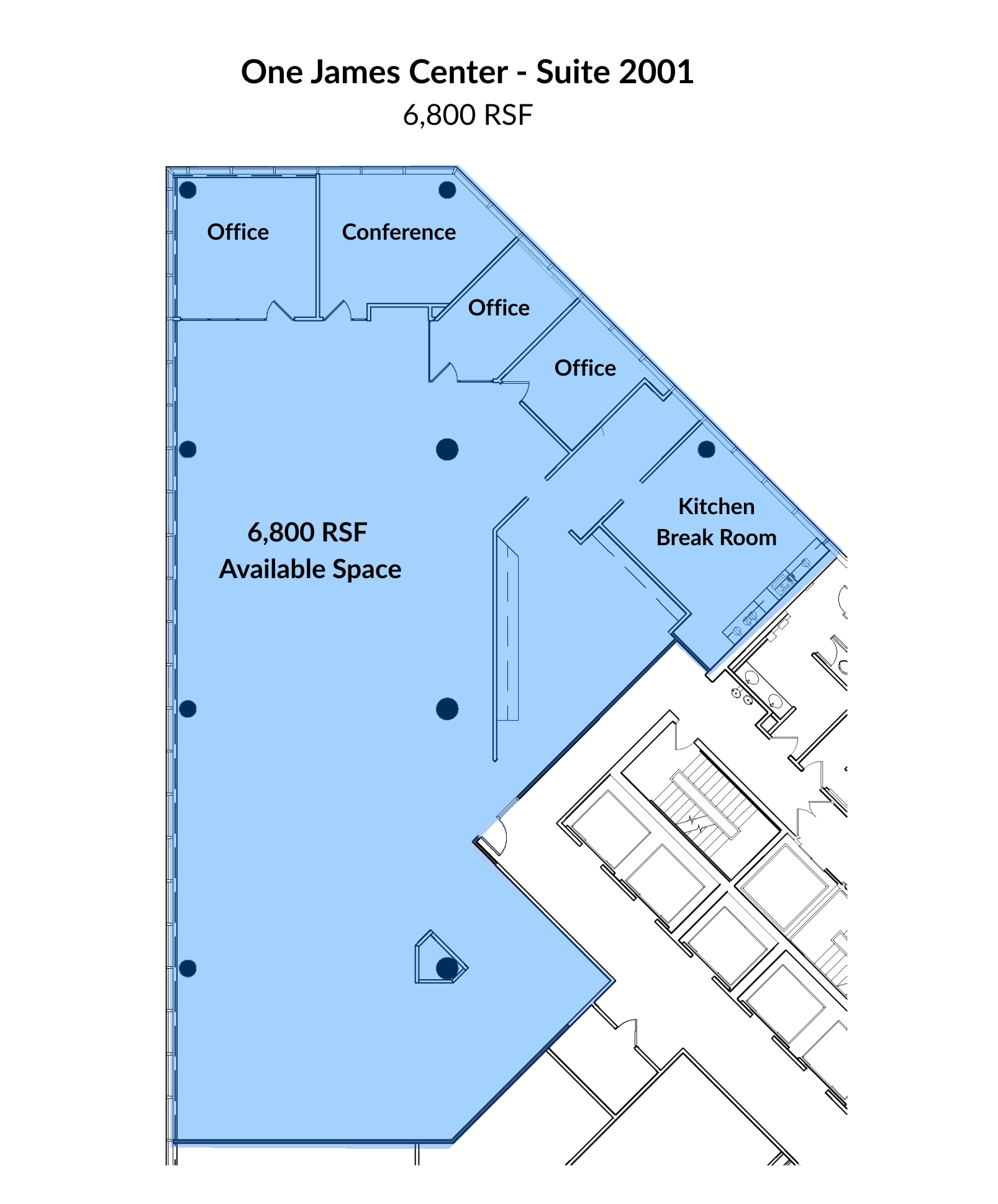 901 E Cary St, Richmond, VA for lease Floor Plan- Image 1 of 2