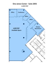 901 E Cary St, Richmond, VA for lease Floor Plan- Image 1 of 2
