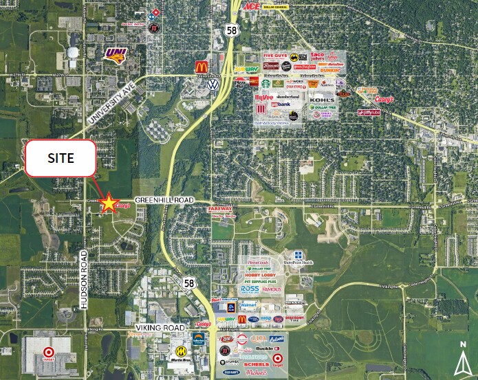 Greenhill Road & Algonquin Drive, Cedar Falls, IA à vendre - Photo du bâtiment - Image 2 de 2